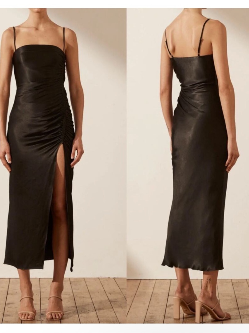 Shona Joy Thalia Midi Dress in Black